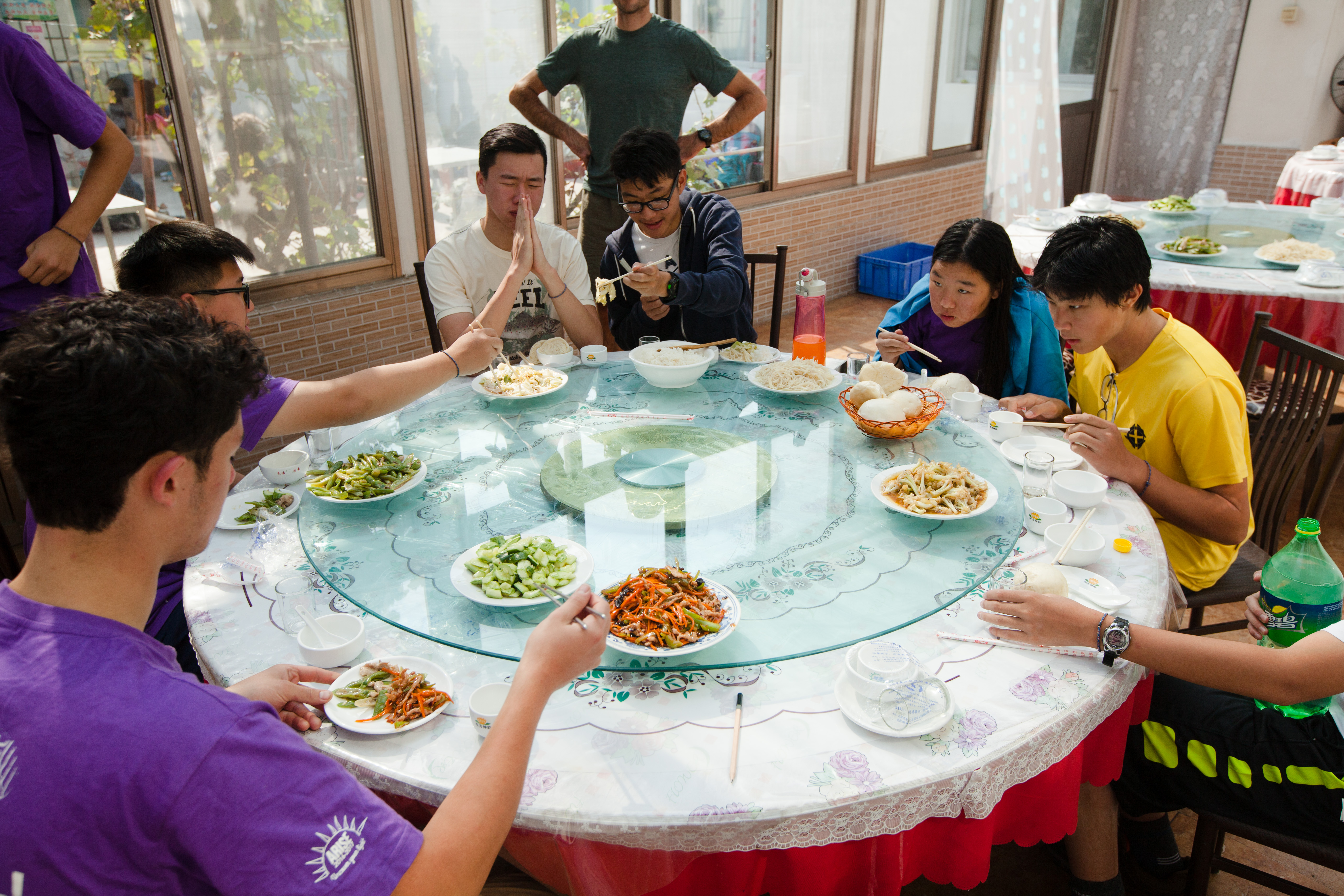 Our time ended by sharing a meal at a guesthouse where they served us local Chinese cuisine. Yum!!!