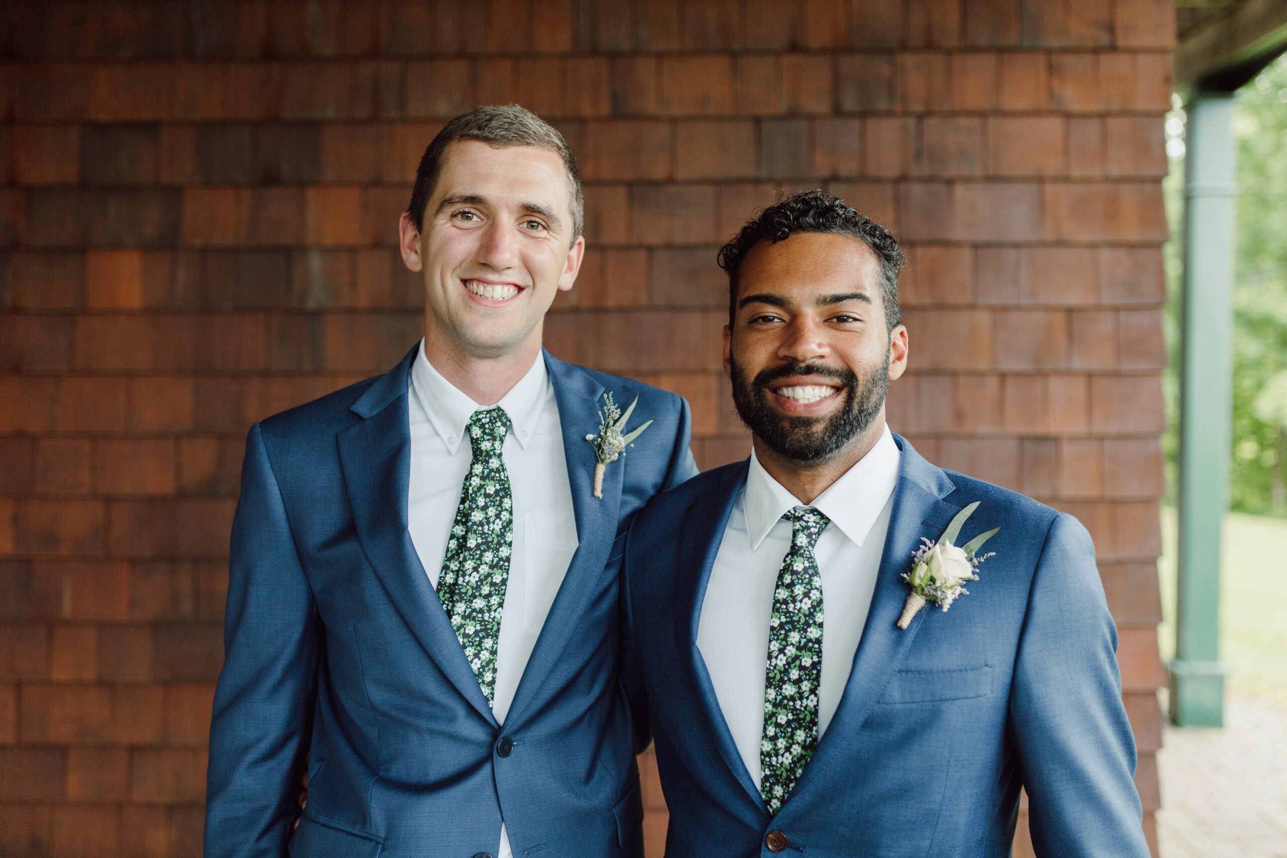 Joel and Matt at a wedding