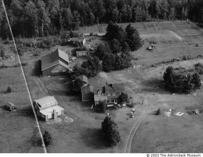 aerial shot of base camp when it was applejack farm